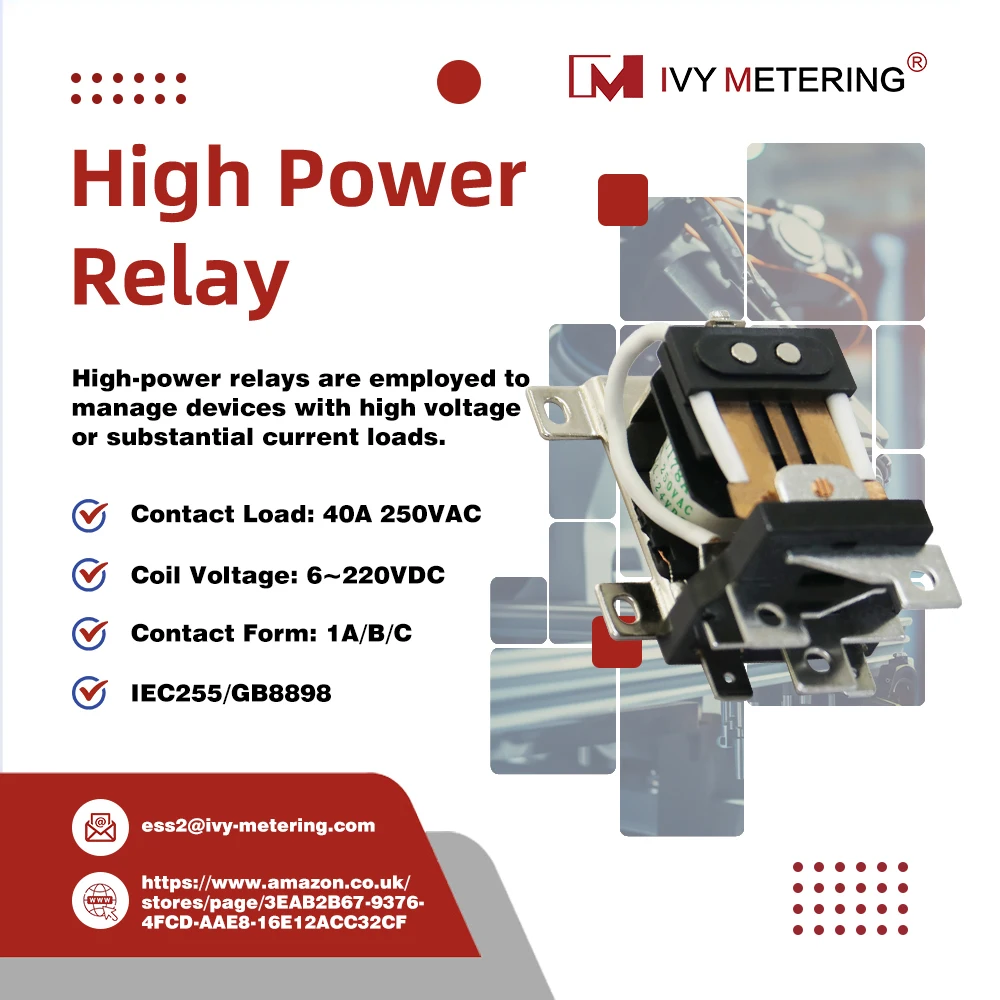 

WJ178A 40A DPDT Relay DC/AC Coil Voltage, 40A 250VAC/28VDC Contact Load, Shockproof and Highly Reliable for Industrial Applicati