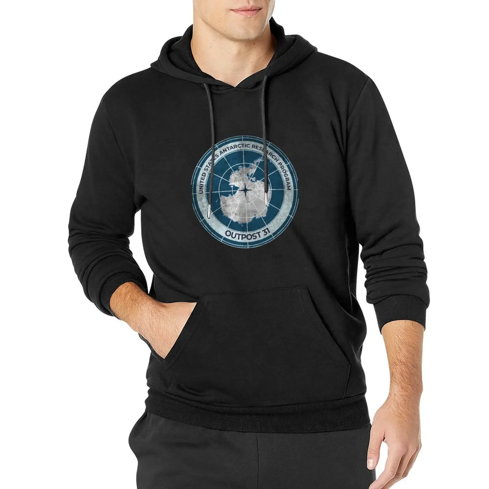 The Thing - Outpost 31 badge - distressed Pullover Hoodie male clothes men's coat graphic hoodie