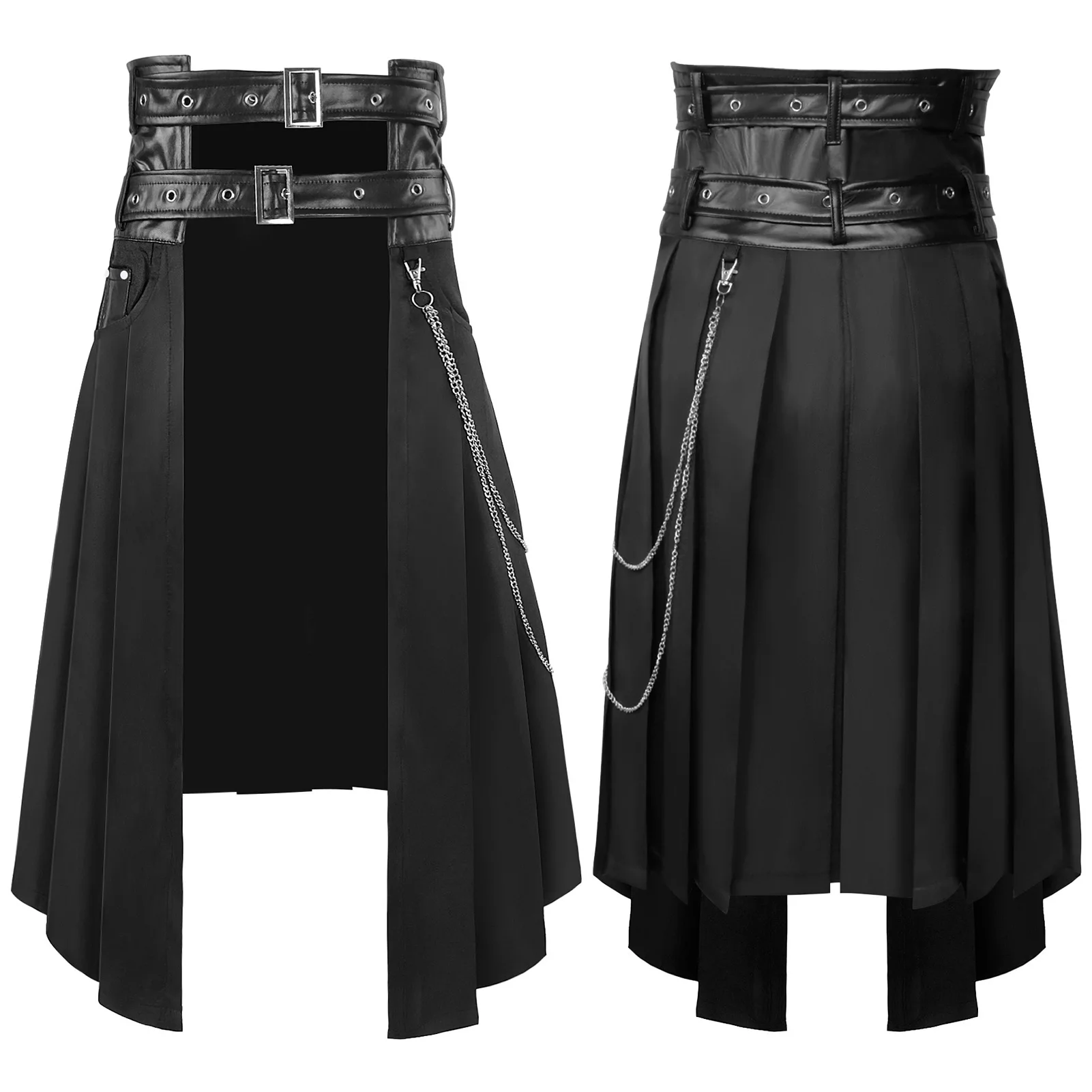 

Dark Rock Series Gothic Skirt For dress up and cosplay