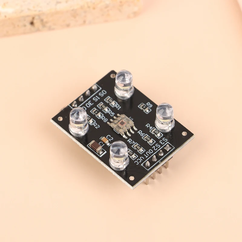 Cor Reconhecimento Sensor Módulo Acessórios para MCU, DIY DC 3-5V Entrada, TCS230, TCS3200