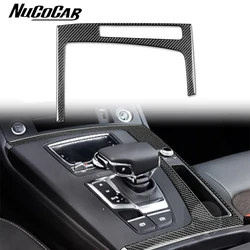 For Audi Q5 Q5L FY 2018-2023 Carbon Fiber Gear Shift Panel Trim Cover frame Car Interior Accessories Decorative Stickers