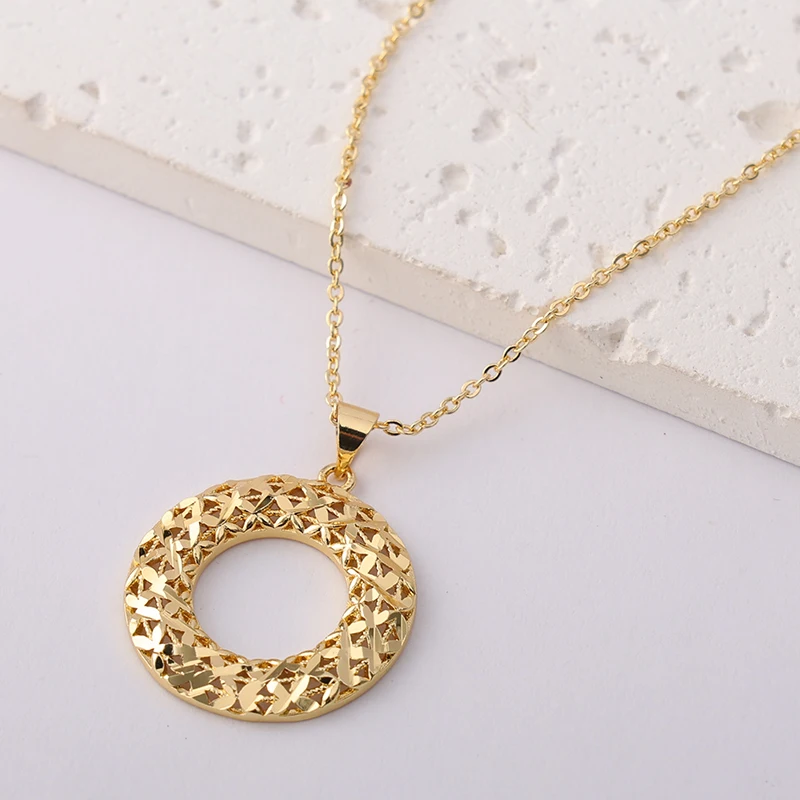 LUIZADA Marokko Trend Goldfarbenes Schmuckset für Party-Design, Ohrringe und Anhänger, Halskette, Armband, Ring-Set für Verlobung – Detail 23