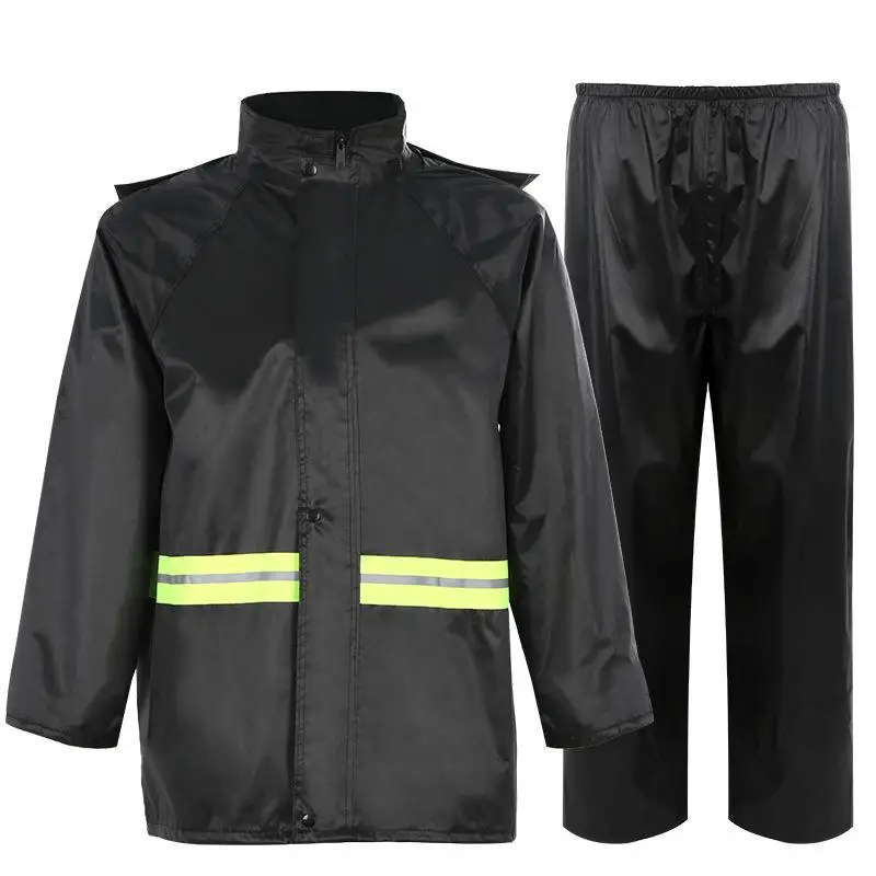 

Men's Raincoat Rainpants Set Bike Delivery Outdoor Reflective Waterproof Vehicle Rainwear Separate Design Heavy Rain...