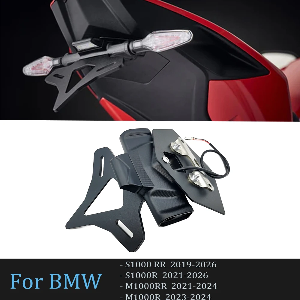 Uchwyt tablicy rejestracyjnej, krótki, montowany na tylną część motocykla, do BMW S1000 RR / S1000R 2019-2026, model S1000RR 2025