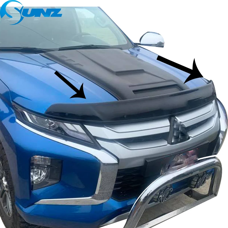 Bonnet Guard Chip & Bug Protector For Mitsubishi Triton L200 2019 2020 2021 2022 2023 Bug Shield Hood Deflector Bonnet Protector