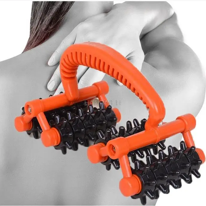 Household whole body massage Mini four-wheel lunar rover body massager roller massager space