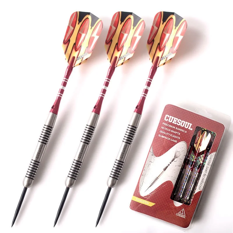 

CUESOUL 90% Tungsten Steel Tip Dart Set 18g Professional Steel Tip Darts 3 pieces