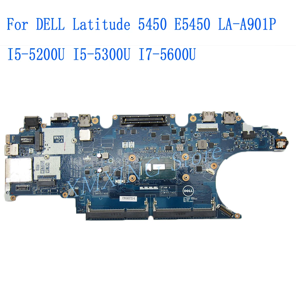 

FULCOL For DELL Latitude 5450 E5450 Laptop Motherboard LA-A901P CN-0X4VXX CN-0X4WN9 CN-0C7K68 0X4VXX 0X4WN9 Tested 100% work