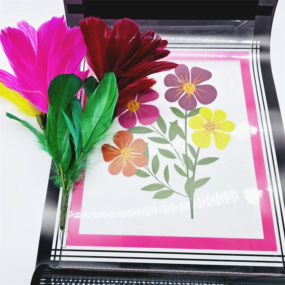 

Crystal Flash Feather Flower Magic Tricks Disappearing Magic Stage Party Props Fun Close Up Magic Accessories Mentalism Illusi