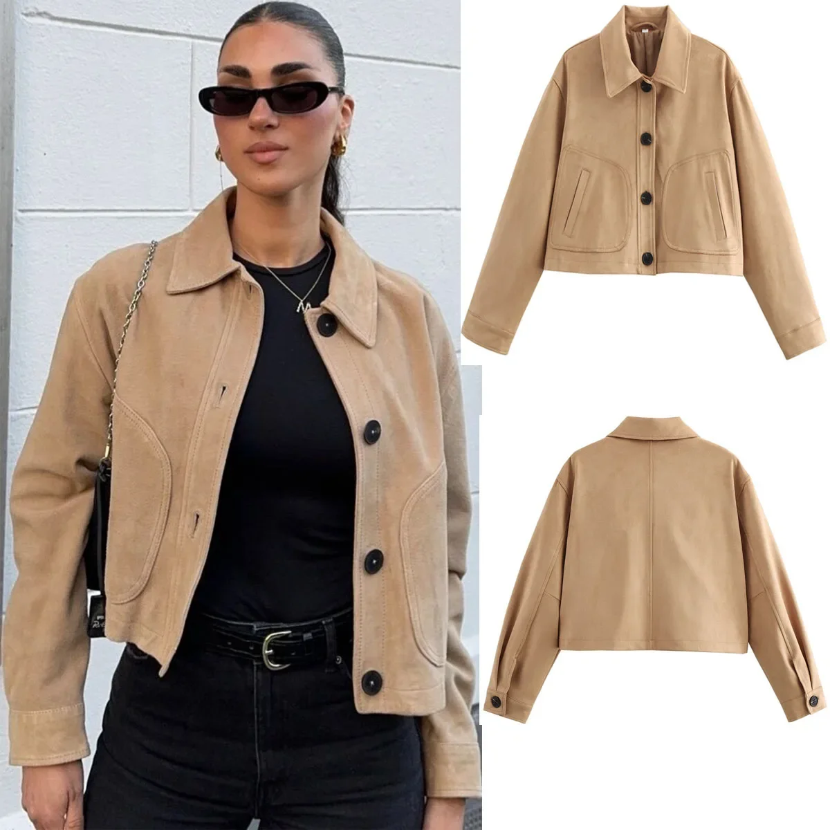 

Женские осенние куртки-бомберы, новые модные короткие теплые пальто с длинными рукавами, женские уличные элегантные молодежные куртки-джокеры, осенняя дорожная верхняя одежда