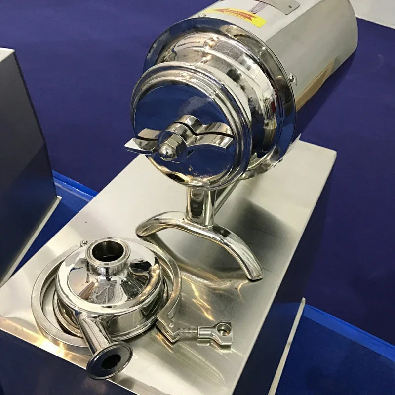 110 فولت/220 فولت 304 الفولاذ المقاوم للصدأ الغذاء الصف مضخة طرد مركزي المشروبات الصحية 3T/ساعة الحليب السائل مضخة صحية