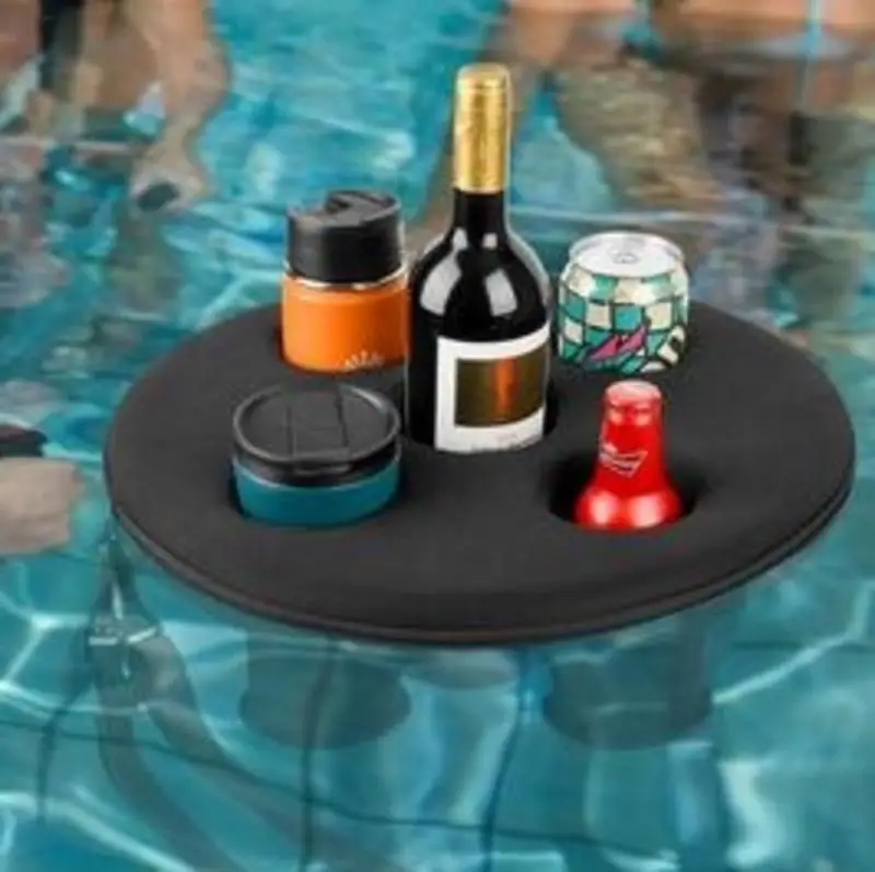 

Pool Drink Holder Pool beverage foam floater 5 Holes Floating Spa Hot Tub Drink Tray water surface coaster Drink Floaties