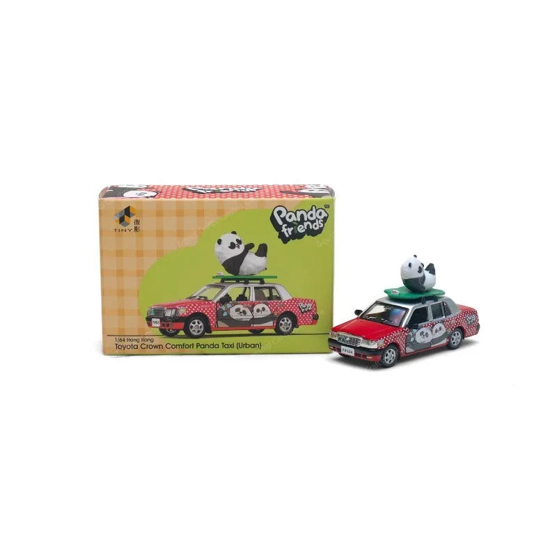 （New in stock）Tiny Panda Friends - Toyota Crown Alloy Car Model for Hong Kong Taxi, A Christmas Gift Choice