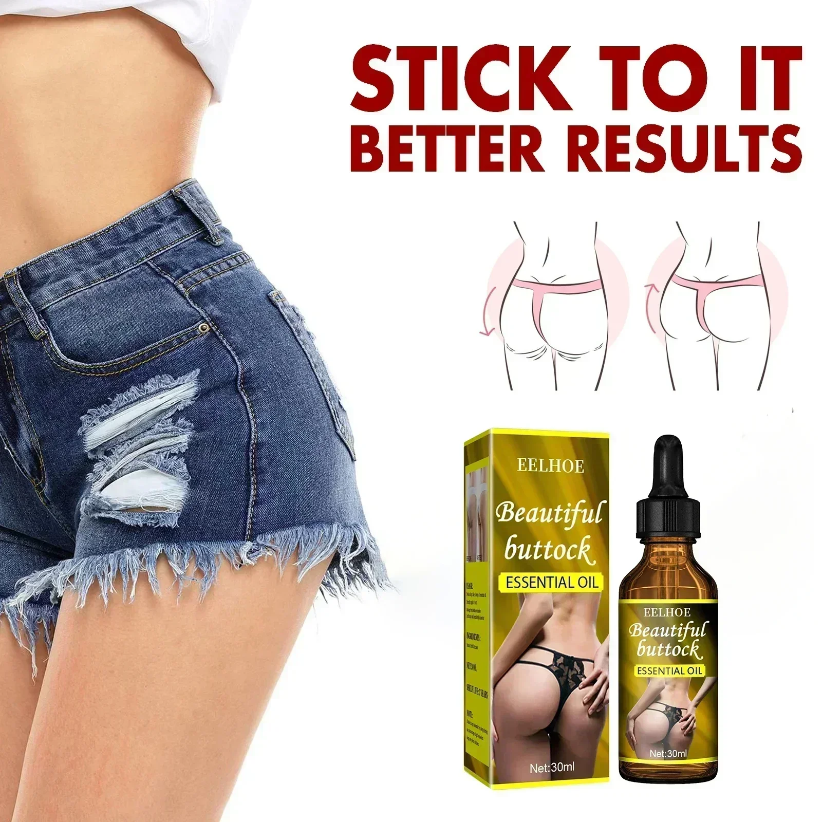 Glutei Essential S Crescita rapida Butt Enhancer Ingrandimento del seno Corpo Cura sexy per le donne Hip Lift Butt Enhancement S 👍