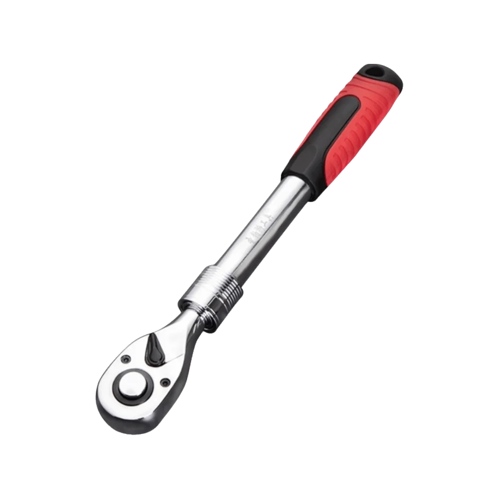 

72-зубчатый ключ с храповым механизмом, двусторонний привод, телескопическая ручка, гибкая головка, трещотка, экономия усилий, углеродистая сталь, быстроразъемная испанская