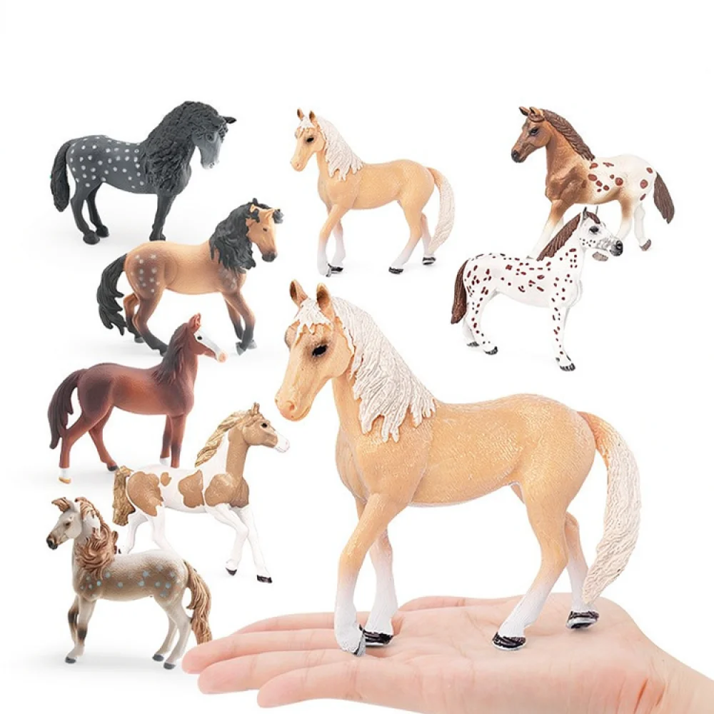 Detailed Horse Model PVC Animal Figurine Realistic Statue Collection Gift Desktop Ornament Science Education