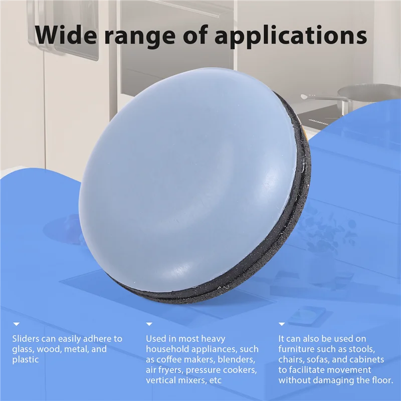 AB43-10 шт. ползунки для кухонной техники для стойки, клейкий выдвижной поднос Caddy, совместимый с большинством кофеварок, фритюрницами