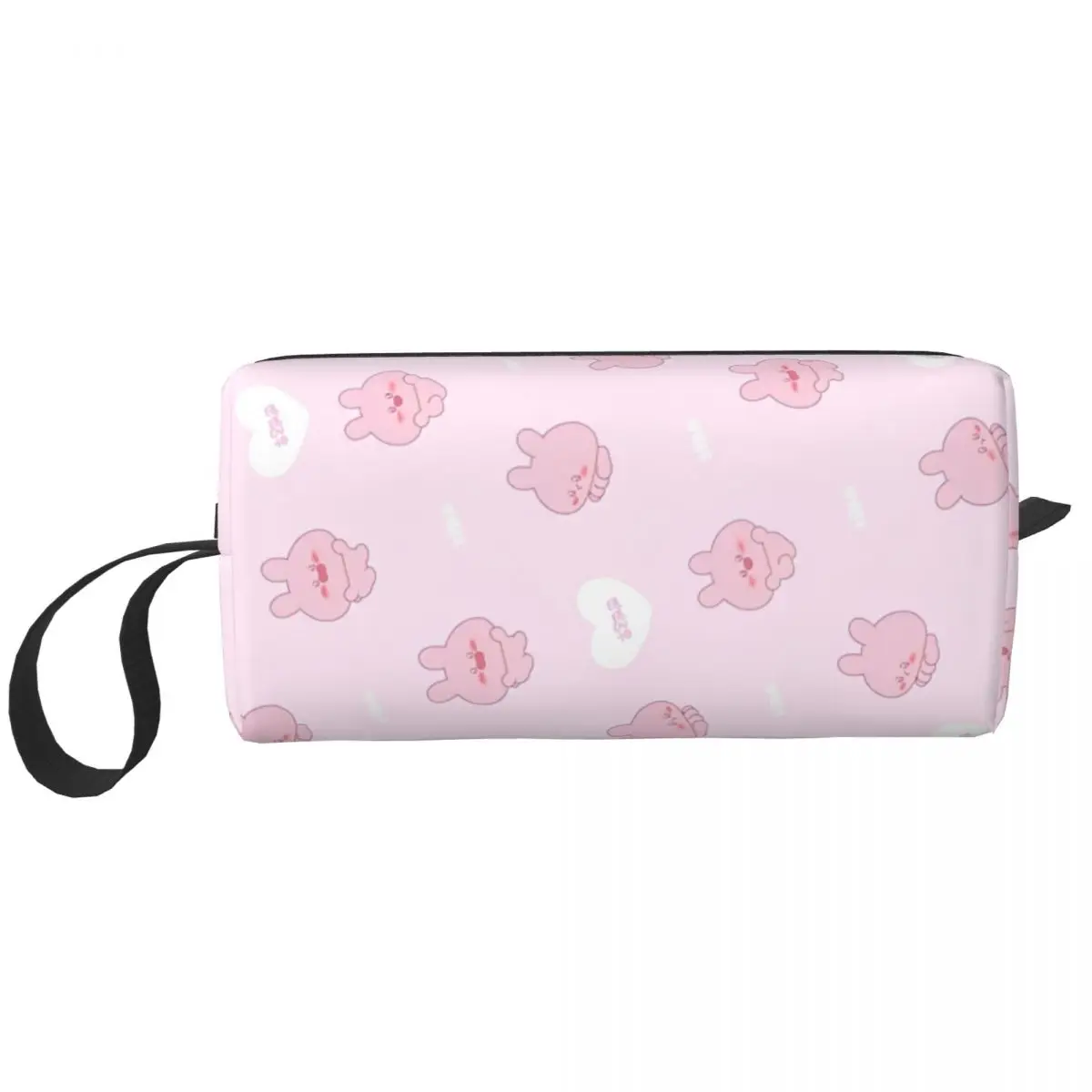 Asamimichaan Asleep Cartoon Makeup Bags Kawaii Asamimi Large Capacity Cosmetic Bag Trendy Travel Makeup Organizer Case