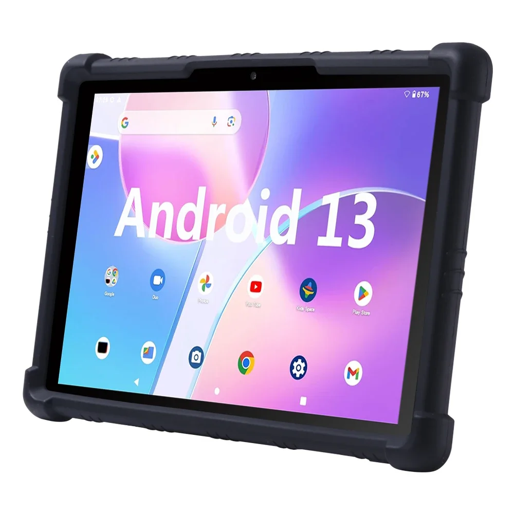 Capa à prova de choque macia para Teclast Tablet, Shell protetora, Silicon Stand, Crianças, 10.1 ", Android 12, Teclast 13