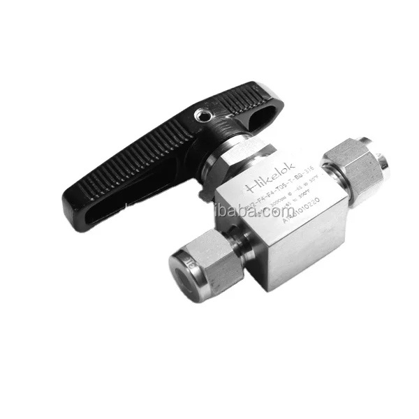 Fitok Type Factory 3000 psi One Piece Body 4 6 Way Crossover Pneumatic Ball Valve for Control of the Fluid