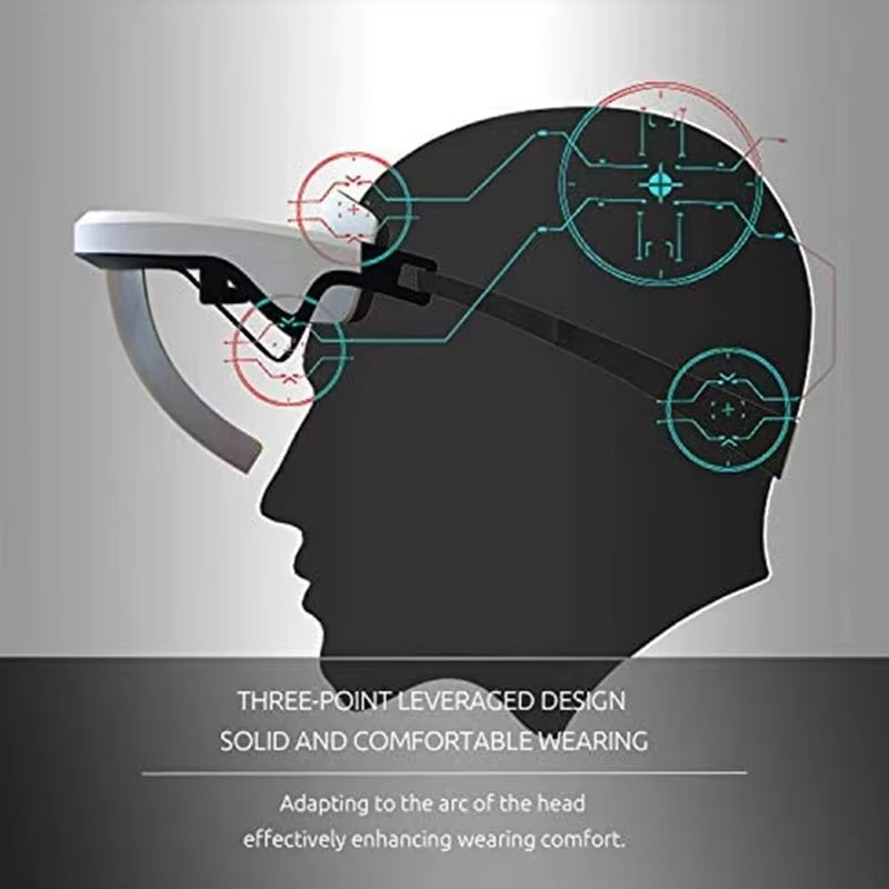 HRBOX2 3D Smart AR-Brille Video Augmented Reality Headset VR-Brille für Smartphones 3D-Video und Spiel Augmented Reality