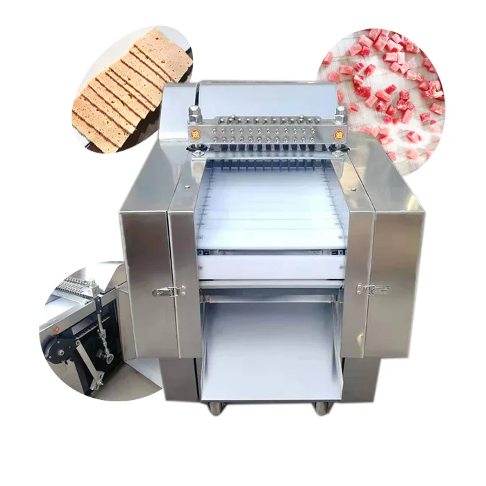 USA Frozen Small Electric Meat Cutter Machine Cube Automatic Chicken Cutting Machine Goat Dicer Beef Meat Cutting Machine Price