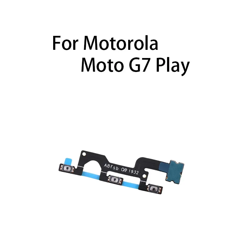 Gefensi Power ON OFF Mute Switch Control Key Volume Button Flex Cable For Motorola Moto G7 Play