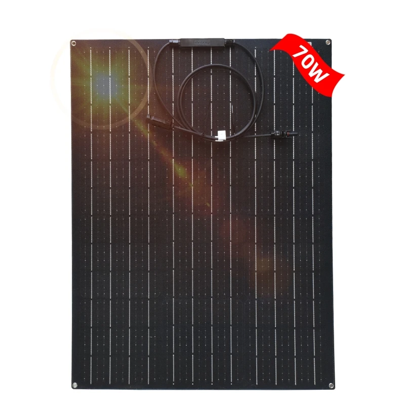 Panel Solar Flexible ETFE, sistema de recubrimiento de película anticorrosión, 20W, 40W, 50W, 60W, 80W, 90w, 110w, 120w, 150w, 18V