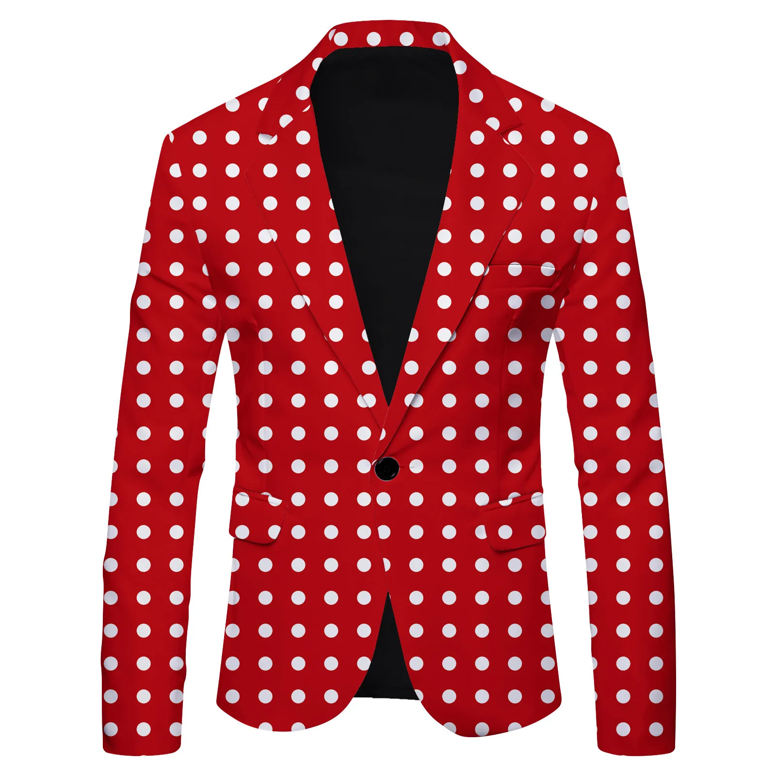 2024 New Striped Polka Dot Leopard Printed Casual British Style Fashionable Slimming Fit Suit Jackets Male Blazers Coats