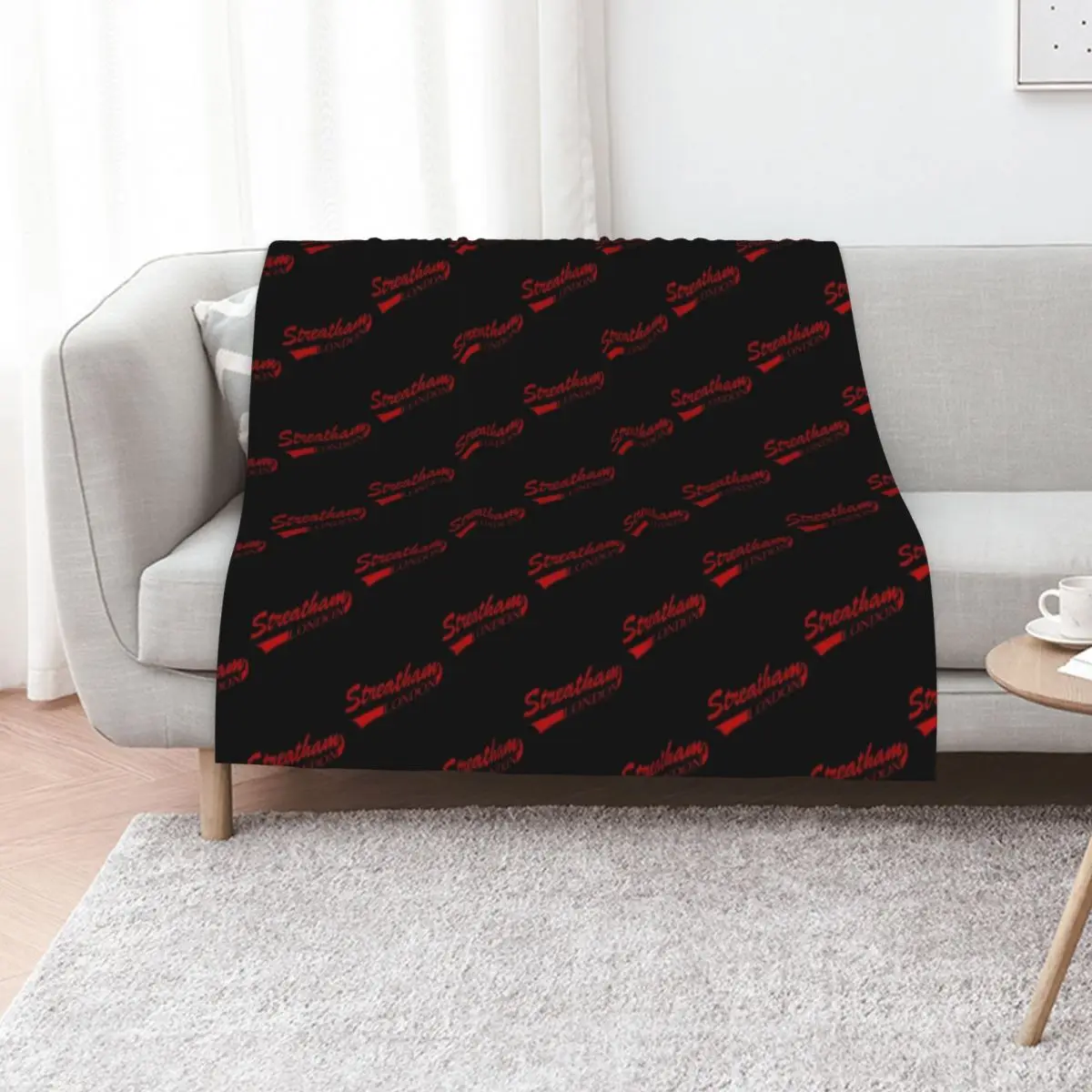 

Streatham IHC Logo Throw Blanket Weighted Retros For Decorative Sofa Sofas Blankets