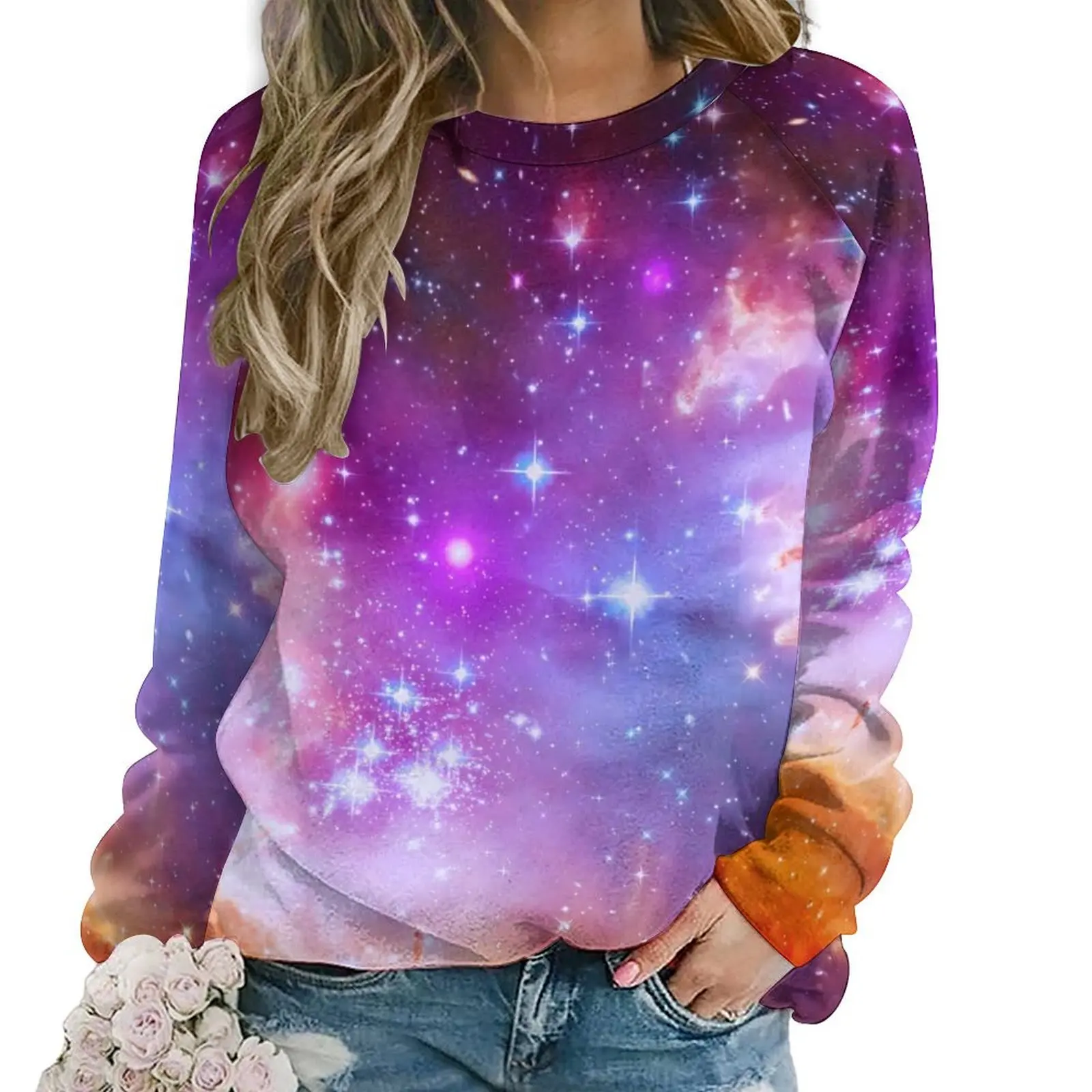 

Galaxy Outer Space Casual Hoodies Flaming Star Nebula Cool Graphic Hoodie Spring Long Sleeve Harajuku Oversized Sweatshirts