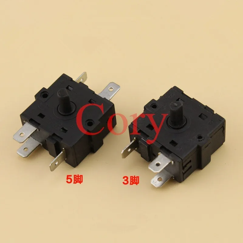 1PCS Electric Room Heater 3/4/5 Position 3/5/6Pin Rotary Switch Selector AC 250V 10A/XK-2 15A 250V