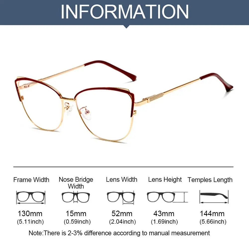 Blue Light Blocking Women Designers Eyeglasses Optical Spectacle Computer Eye Protection Glass Fashion Eyewear