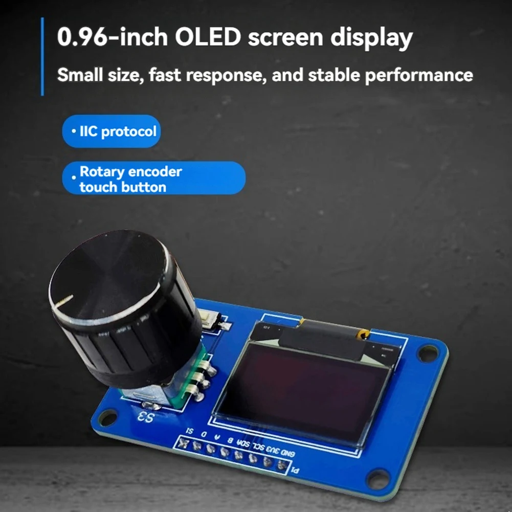 وحدة عرض OLED مع أزرار ، جهاز تشفير دوار ، واجهة IIC ، شاشة LCD ، EC11 ،