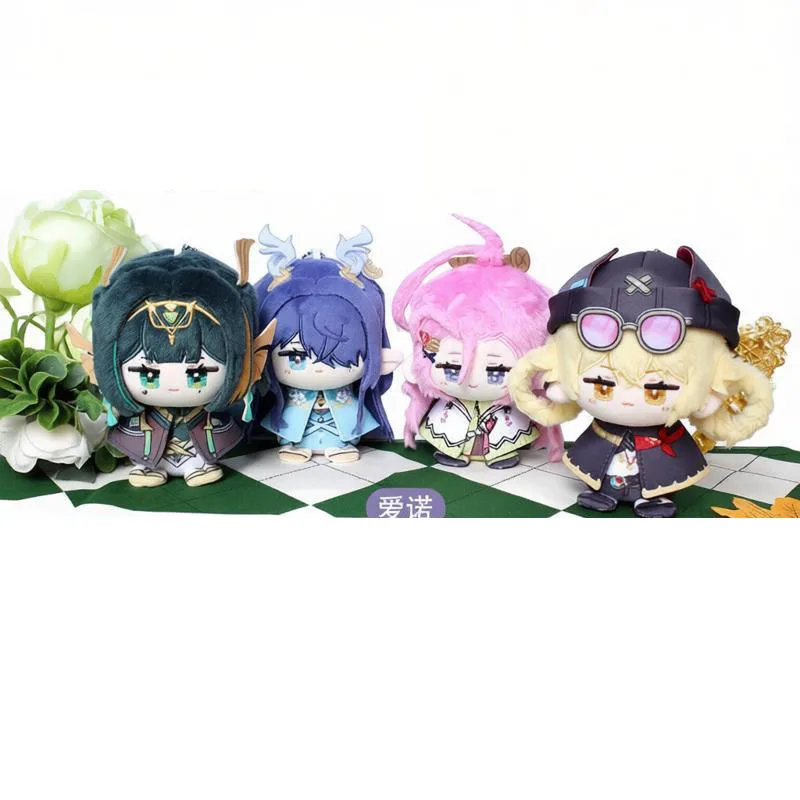 

12cm Genshin Impact Nefer Jahoda Plushie Anime Aino Lauma Plush Decorative Keychain Backpack Pendants Gift