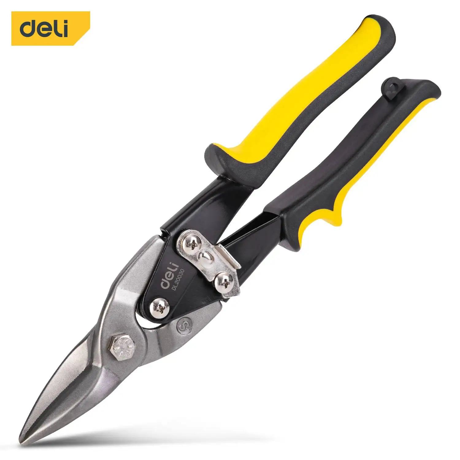 Deli Multifunctional Metal Sheet Cutting Scissor Aviation Snip Straight Cutter Scissor Industrial Professional Hand Tool