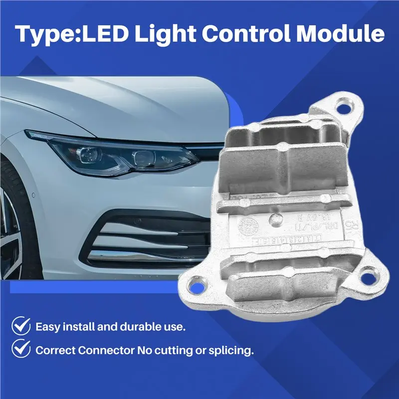 Medium Version Right Side For Golf MK8 5H0998478E LED Light Control Module Unit