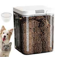 Pet Food Storage Sealed Dog And Cat Food Storage Container Airtight Transparent Stackable 5L Bucket For Homes Pantries Kitchens