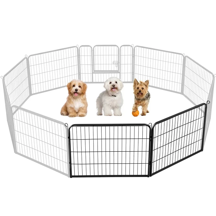 Heavy Duty Portable Dog Run Pet Playpen / Indoor Dog Puppy Dog Playpen Crate 8 Panel Fence Pet Play Pen Exercise