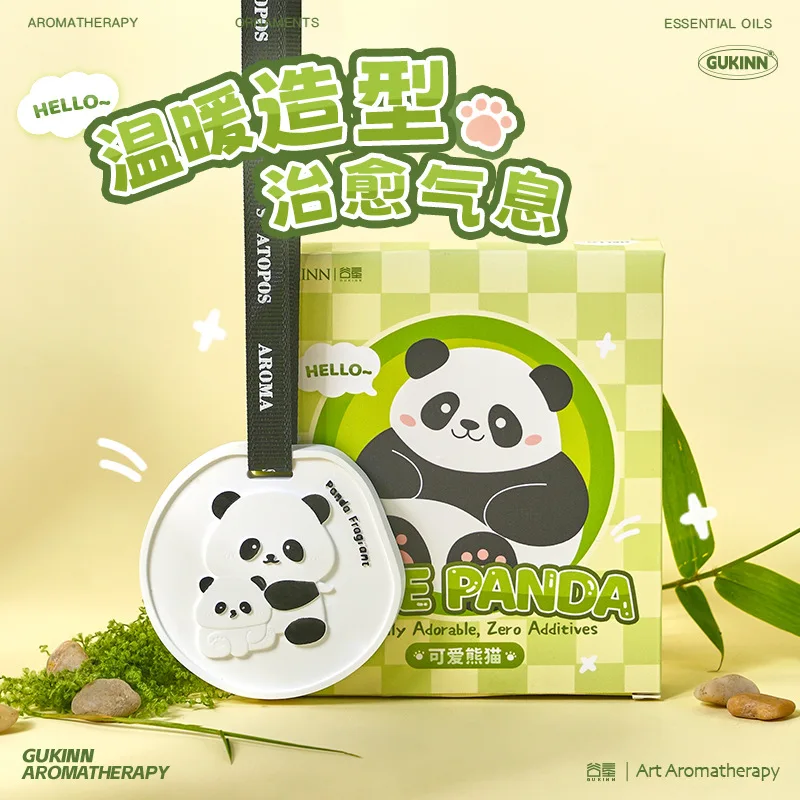 Fresh Panda-scented Pendant. Wardrobe Fragrance Hanging Deodorizing Fragrance Car Aroma Diffuser Leaves A Long-lasting Fragrance