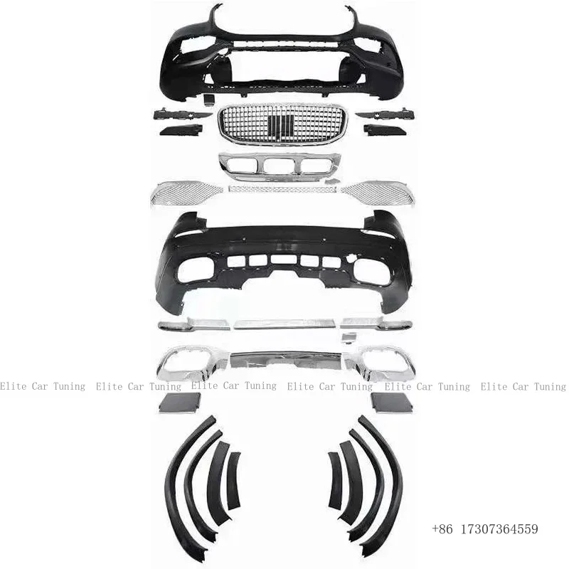 

Комплект обвесов для Mercedes-Benz GLE W167 2020 года: передний и задний бамперы, решетка радиатора, обновленный стиль