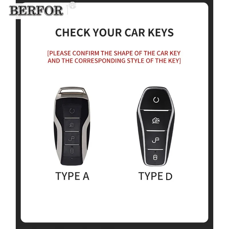 Premium Suede Key Fob Cover for BYD Tang, Han, Atto 3