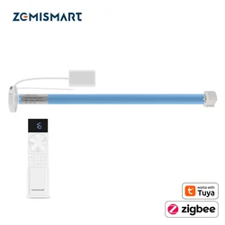 Zemismart Zigbee Rechargeable Roller Blinds Motor Work with Tuya for 17mm 25mm 28mm Tube Alexa Google Electric Curtain Engine