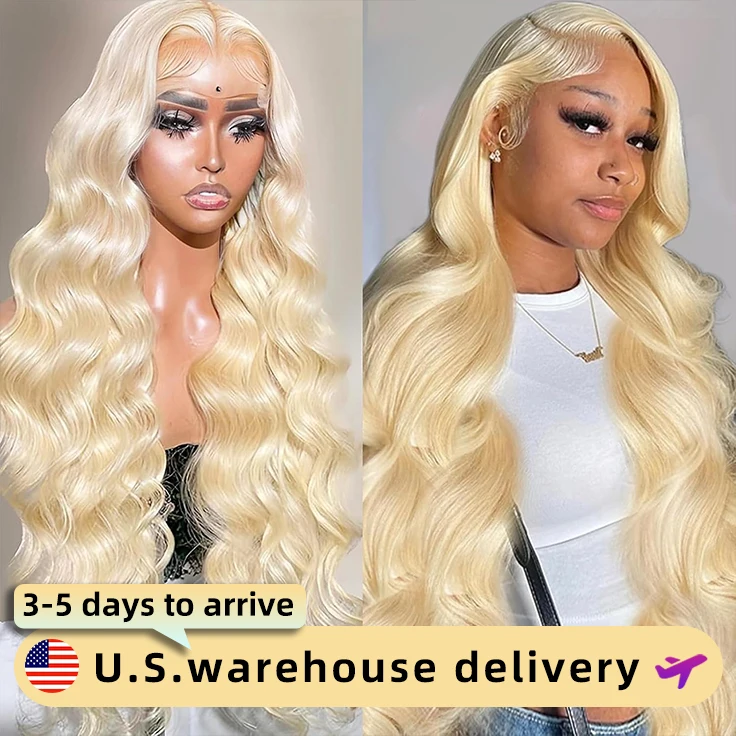 

40Inch Blonde 613 Body Wave Lace Front Wig 13x6 13x5 HD Transparent Lace Frontal Human Hair Wigs Remy PrePlucked For Black Women