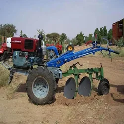 Chinese Agricultural Machinery Equipment 18hp Diesel Engines Walk Behind Mini Tractors Disc Harrow Multifunction Cultivator