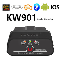 KONNWEI KW901 ELM327 V1.5 Bluetooth 5.0 Car Diagnostic Tools ELM 327 V1 5 OBD2 Scanner For Android/IOS Auto OBD 2 Code Reader