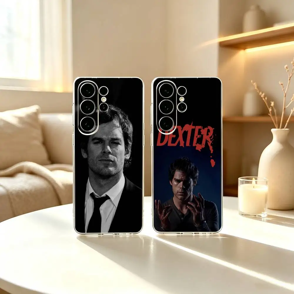 D-Dexter Morgan  Clear Phone Case For Samsung S24 S23 S22 S21 S20 S10 Note 20 Ultra Note 10