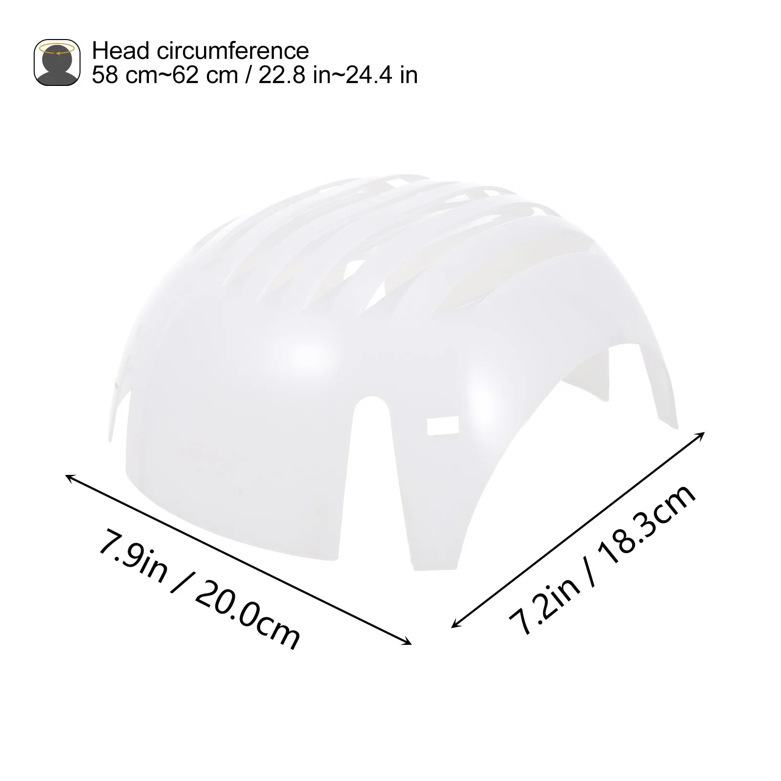2 pezzi Cappucci protettivi antiurto Inserti Robusto e durevole Cappello da baseball Inserto Protezione per la testa Sicurezza sul lavoro all'aperto Ventilato