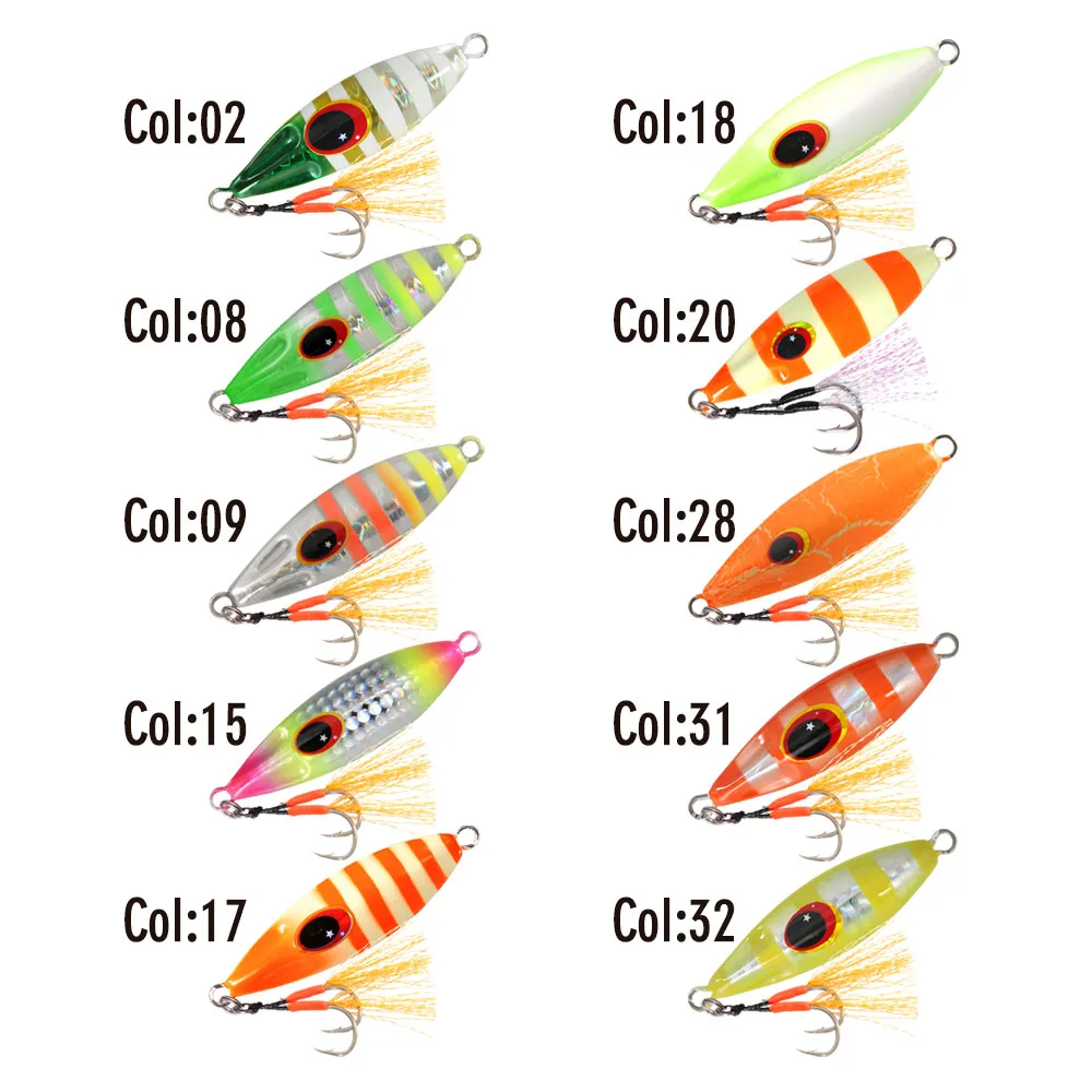 Imagem -06 - Happyjack-slow Bee Jig Slow Jigging Bait Casting Micro Jig Iscas de Pesca do Barco do Mar Slow Pitch Tuna Bass Jig Barco do Mar Afundando Iscas 10g 15g 20g 30g