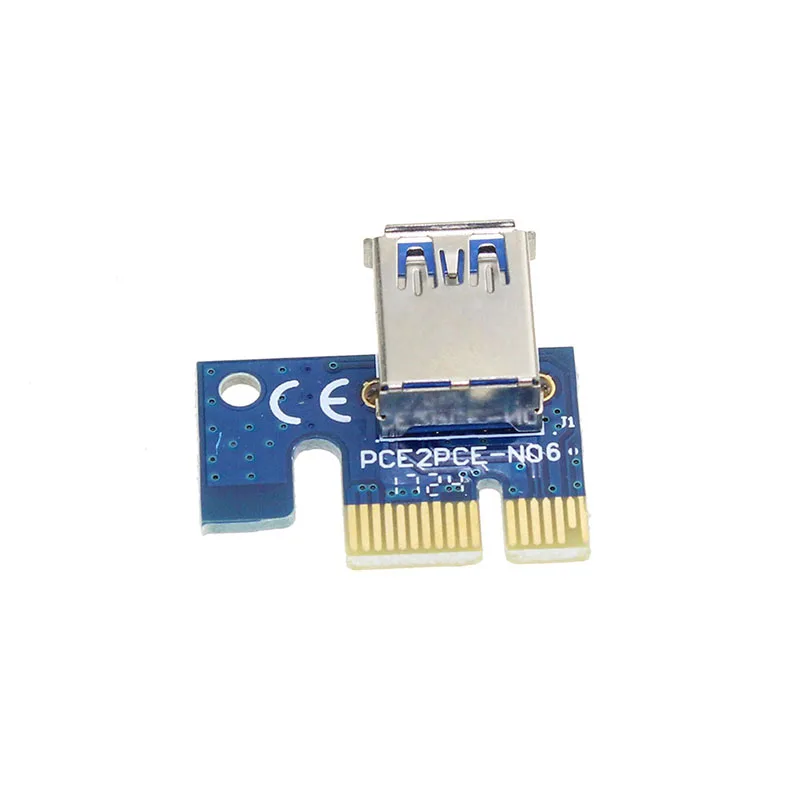 Pci Express Riser Card 1x To 16x Usb 3.0 Sata 60cm Pci-E Extender To 4pin Ide Molex Power Raiser Ver 006 For Btc Mining Miner